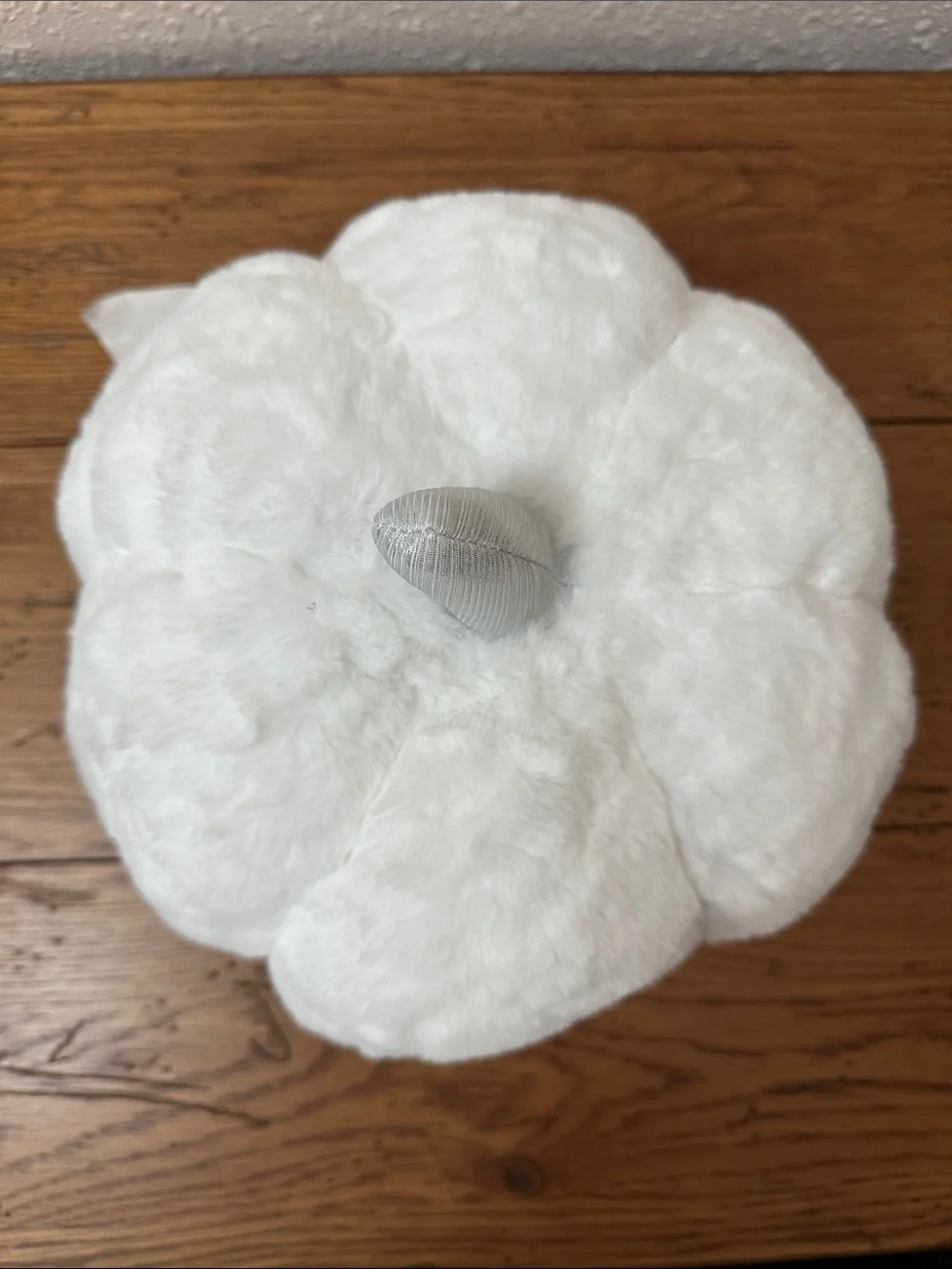 Plush White Decorative Pumpkin Pillow - Hyde & Eek!